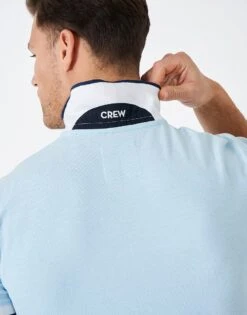 Stretch Oxford Polo Shirt -Crew Clothing MSE046 BLUE 3