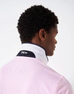 Stretch Oxford Polo Shirt -Crew Clothing MSE046 PINK 3