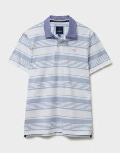 Epsom Stripe Polo Shirt -Crew Clothing MSE049 FADDENIM 6