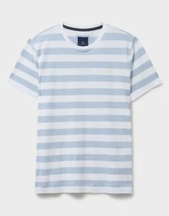 Block Stripe T-Shirt -Crew Clothing MSE055 BLUESTRIPE 6
