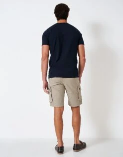 Cargo Stretch Shorts 7 Cargo Stretch Shorts -Crew Clothing MSF022 STONE 2