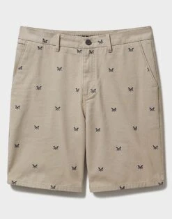 30th Collection Heritage Embroidered Bermuda Shorts -Crew Clothing MSF025 STONE 6