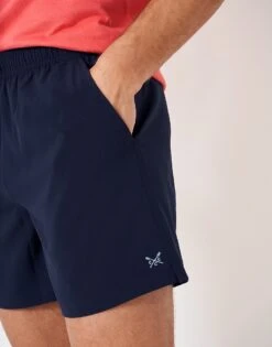 Plain Swim Shorts -Crew Clothing MSI001 HRTNAVY 3