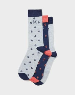 3 Pack Cotton Sock Box