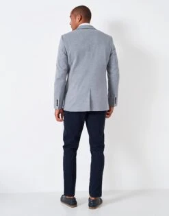 Birdseye Jersey Blazer -Crew Clothing MTA040 LIGHTBLUE 3