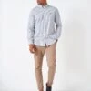 Slim Fit Mini Grid Check Shirt