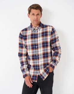 Brushed Darwin Check Casual Fit Shirt -Crew Clothing MTB037 PRIBLURED 3