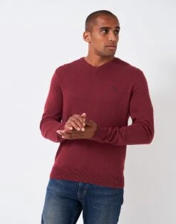 Organic Cotton V Neck Jumper