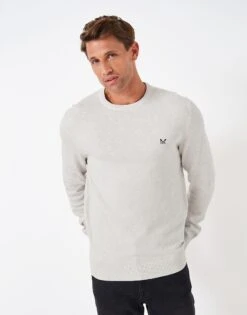 Organic Cotton Crew Neck Jumper 8 Organic Cotton Crew Neck Jumper -Crew Clothing MTC102 FLOWERMRL 3