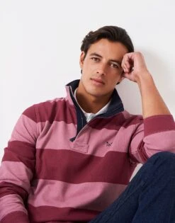 Padstow Pique Wide Stripe Sweatshirt