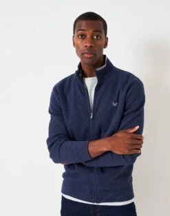 French Rib Zip Through