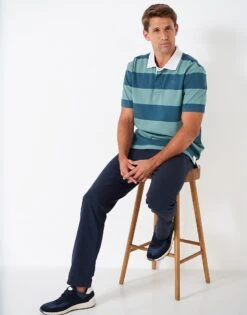 Short Sleeve Striped Rugby Shirt