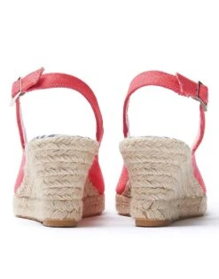 Sophia Espadrilles In Coral Pink -Crew Clothing WIR006 OCEANCORAL 2