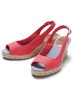 Sophia Espadrilles In Coral Pink -Crew Clothing WIR006 OCEANCORAL 3