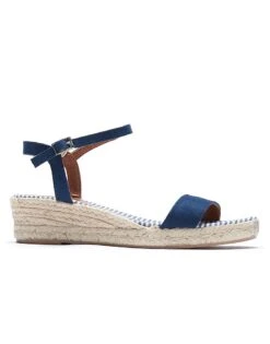 Demi Wedge Espadrilles In Navy Blue