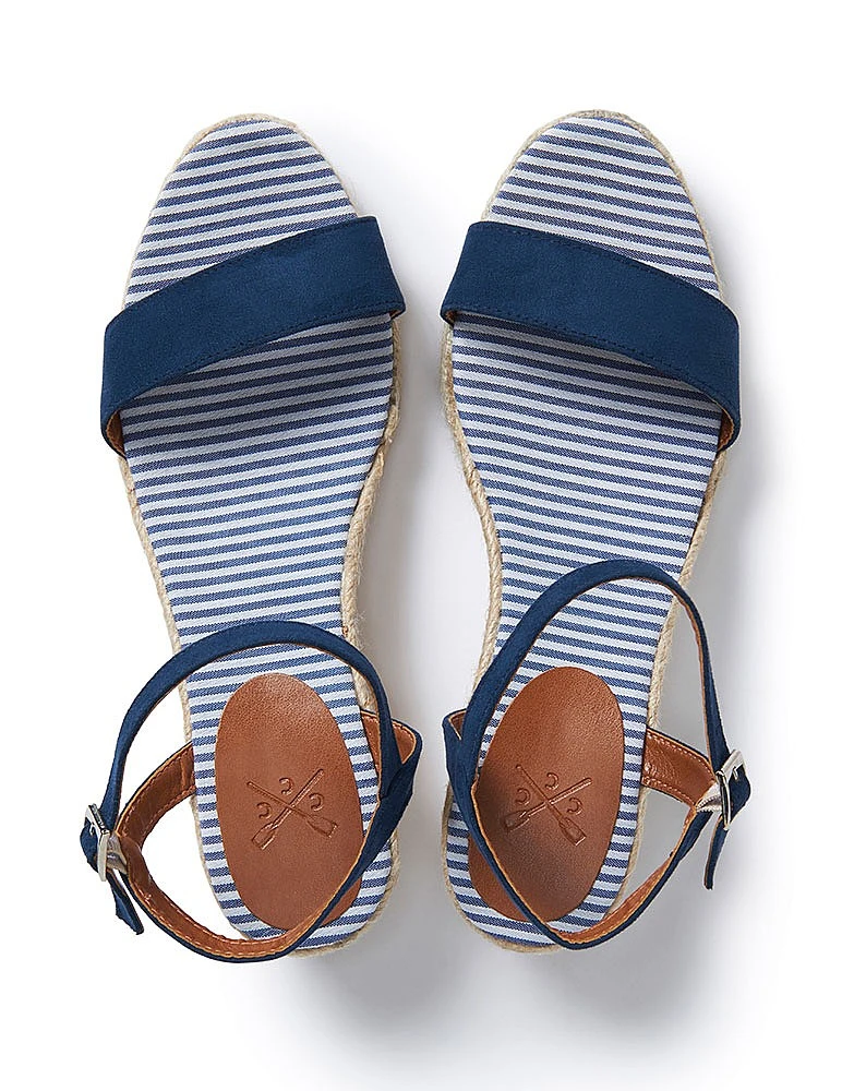 Demi Wedge Espadrilles In Navy Blue 2 Demi Wedge Espadrilles In Navy Blue - Image 2