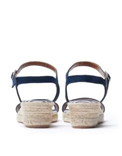 Demi Wedge Espadrilles In Navy Blue 6 Demi Wedge Espadrilles In Navy Blue -Crew Clothing WIR009 NAVY 2