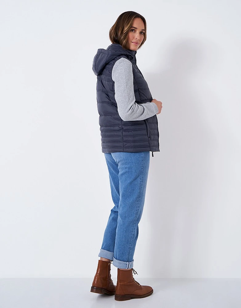 Quilted Lightweight Hooded Gilet 3 Quilted Lightweight Hooded Gilet - Image 3