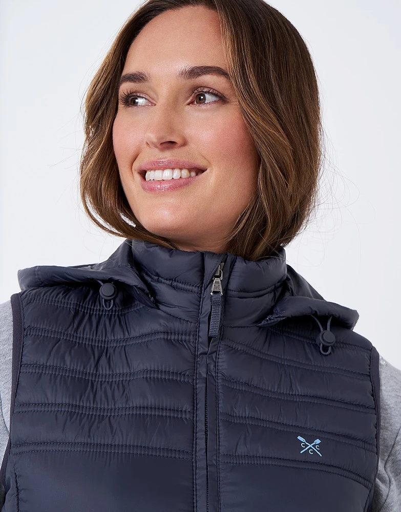Quilted Lightweight Hooded Gilet 4 Quilted Lightweight Hooded Gilet - Image 4