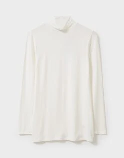 Second Skin High Neck Top -Crew Clothing WNE053 CREAM 3