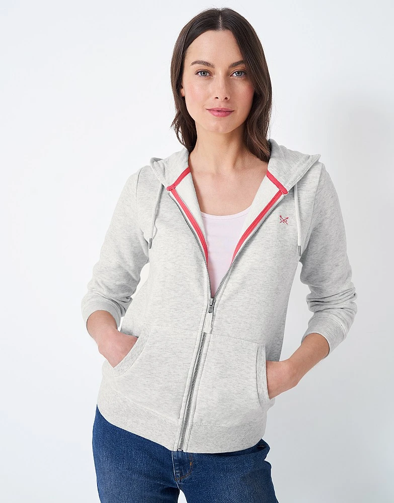 Heritage Zip Through Hoodie - Grey 1 Heritage Zip Through Hoodie - Grey