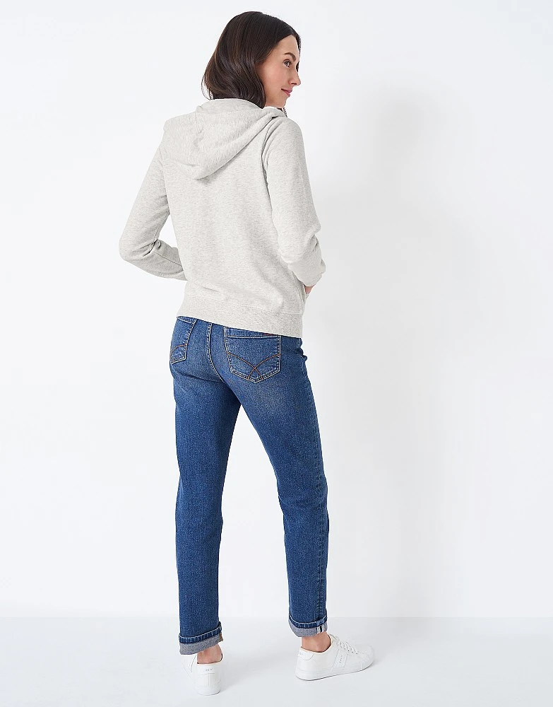 Heritage Zip Through Hoodie - Grey 3 Heritage Zip Through Hoodie - Grey - Image 3