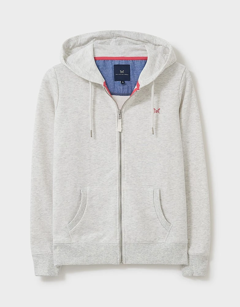 Heritage Zip Through Hoodie - Grey 4 Heritage Zip Through Hoodie - Grey - Image 4