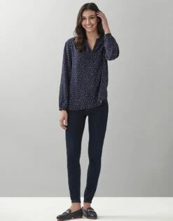 Maggie Top -Crew Clothing WOC001 NAVYMULTI 2