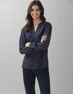 Maggie Top -Crew Clothing WOC001 NAVYMULTI 3