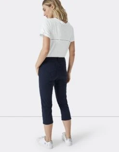 Heritage Navy Cropped Trousers -Crew Clothing WOK003 HRTNVY 2