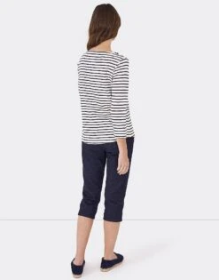 Denim Blue Cropped Trousers 6 Denim Blue Cropped Trousers -Crew Clothing WOK500 DENIM 2