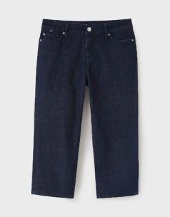 Denim Blue Cropped Trousers 7 Denim Blue Cropped Trousers -Crew Clothing WOK500 DENIM 3