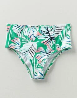 High Waisted Palm Print Briefs 7 High Waisted Palm Print Briefs -Crew Clothing WOM001 PALMPRINT 3
