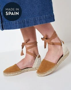 Ankle Tie Flat Espadrille