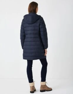 Lightweight Padded Coat 6 Lightweight Padded Coat -Crew Clothing WPA021 DKNAVY 2