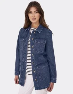 Long Line Denim Jacket