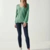 Heritage Cable V Neck Jumper