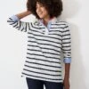 Padstow Pique Breton Stripe Sweatshirt