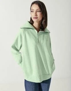 Kayla Zip Neck Sweatshirt