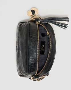 Athena Leather Bag -Crew Clothing WPN004 BLACK 2