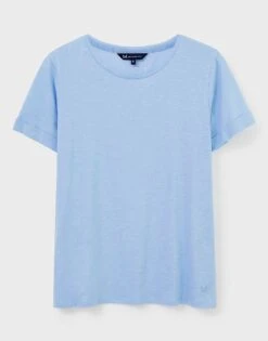 Perfect Crew Neck Slub T-Shirt -Crew Clothing WQE008 BELAIRBLU 3