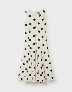 Oversized Spot Dress 7 Oversized Spot Dress -Crew Clothing WQJ548 WHTNVY 3