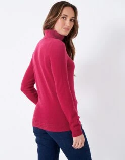 Libby Roll Neck Jumper 8 Libby Roll Neck Jumper -Crew Clothing WRD034 BEETROOT 2