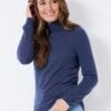 Libby Merino Cashmere Roll Neck Jumper
