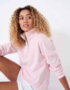 Lightweight Half Zip Sweatshirt