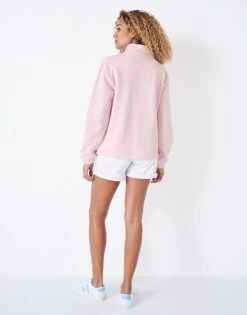 Lightweight Half Zip Sweatshirt 6 Lightweight Half Zip Sweatshirt -Crew Clothing WRF010 PINK 2
