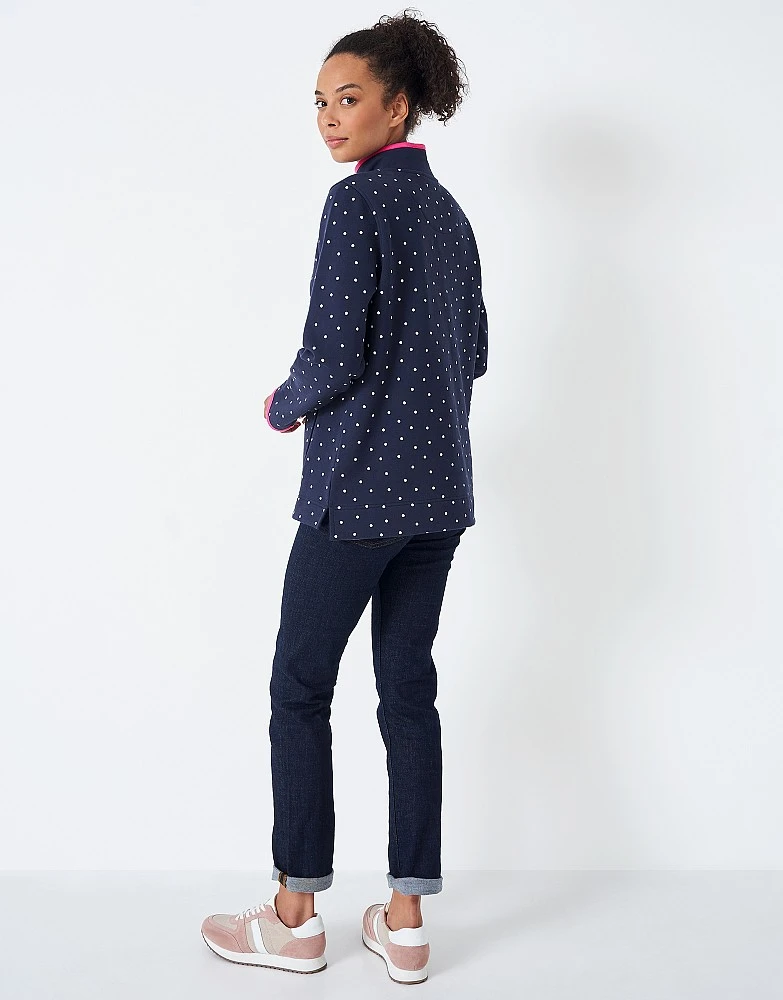 Half Button Printed Sweatshirt 3 Half Button Printed Sweatshirt - Image 3