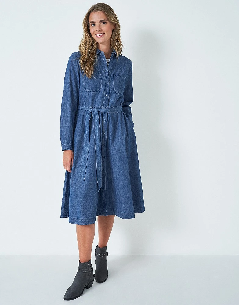 Gina Denim Shirt Dress 2 Gina Denim Shirt Dress - Image 2