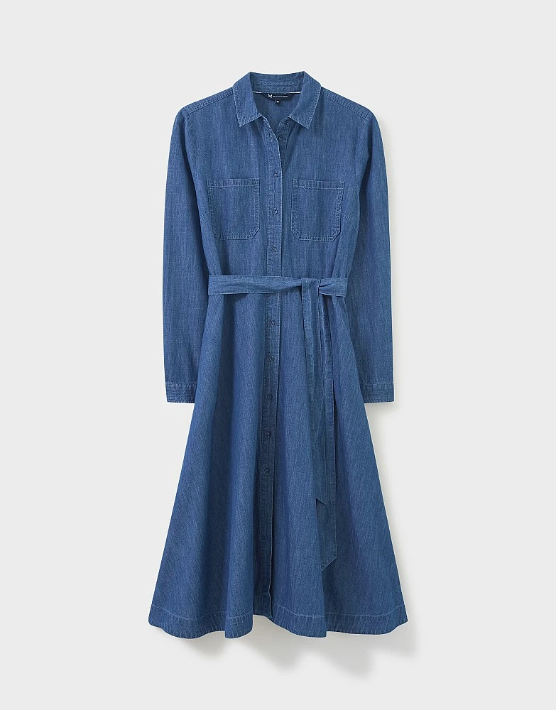 Gina Denim Shirt Dress 4 Gina Denim Shirt Dress - Image 4