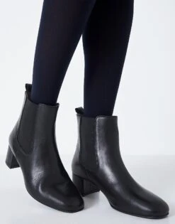 Diana Leather Heeled Boots